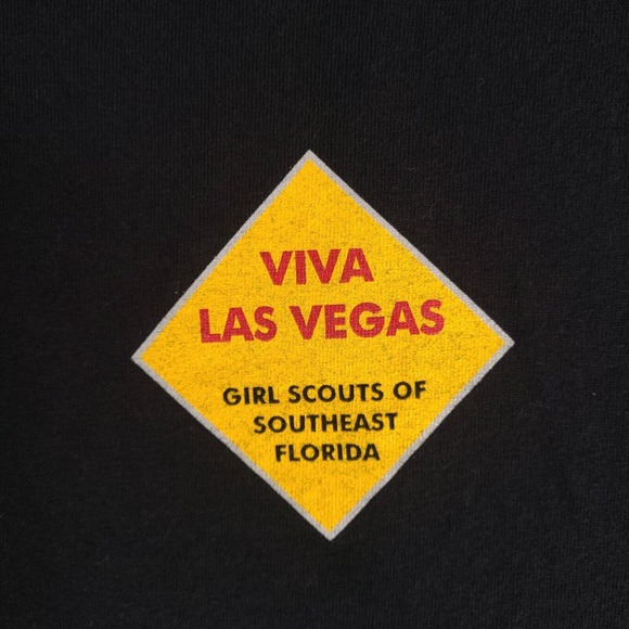 Girl Scouts Of SE Florida T-Shirt Womens XL Blue 2009 Las Vegas Leader Weekend - Picture 3 of 12
